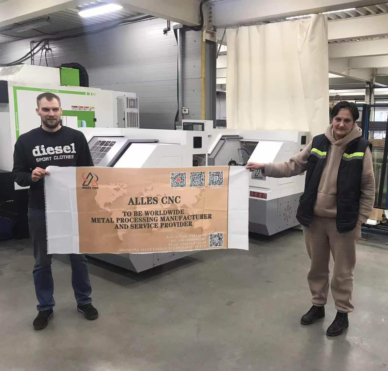 Два станка с ЧПУ прибыли на завод заказчика в Беларусь.