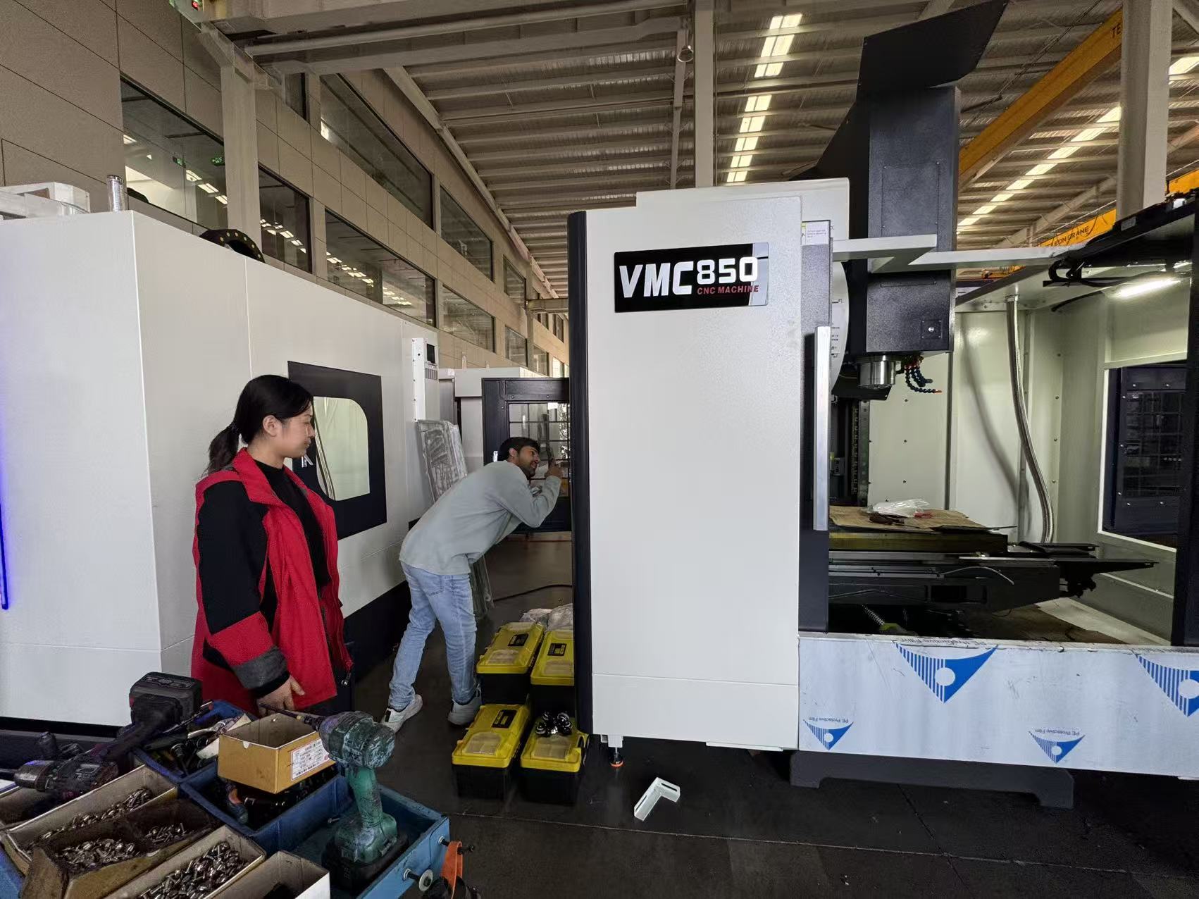 UAE customers visit ALLES CNC workshop