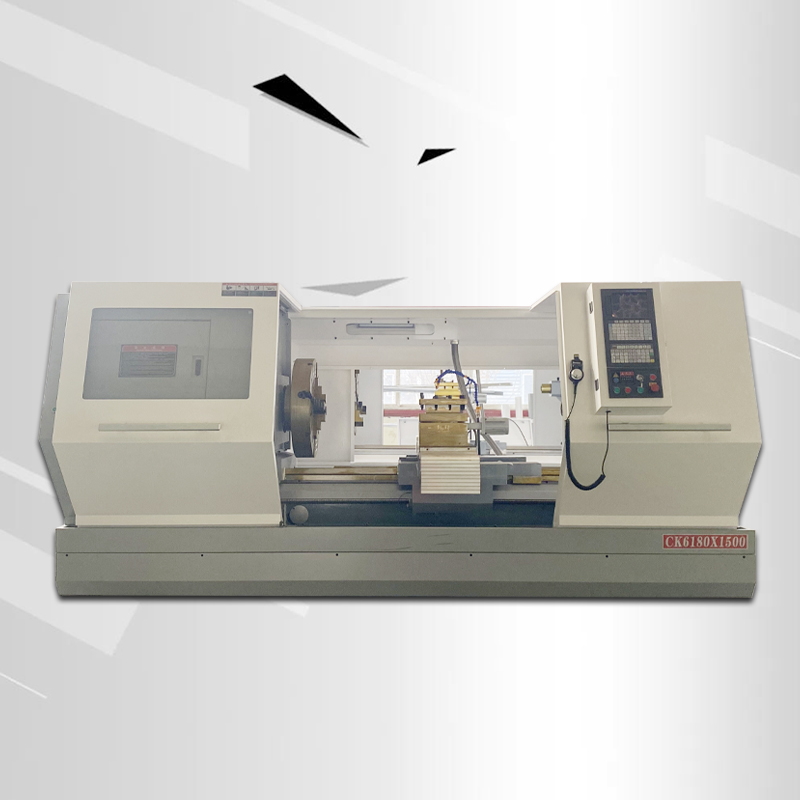 Torno CNC ALCK6180X1500 para Mecanizado de Ejes Grandes y Piezas Metálicas Pesadas