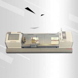 CK6180 GSK CNC المخرطة الأفقية ذات القاعدة المسطحة