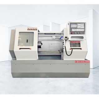 Torno CNC ALCK6150X1000 – 500 mm de volteo sobre bancada, 1000 mm de longitud de torneado